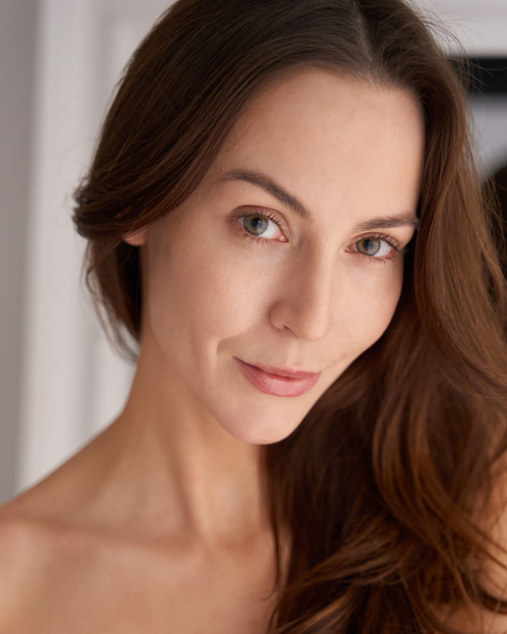 New Jersey Chin Augmentation patient model portrait with dark hair