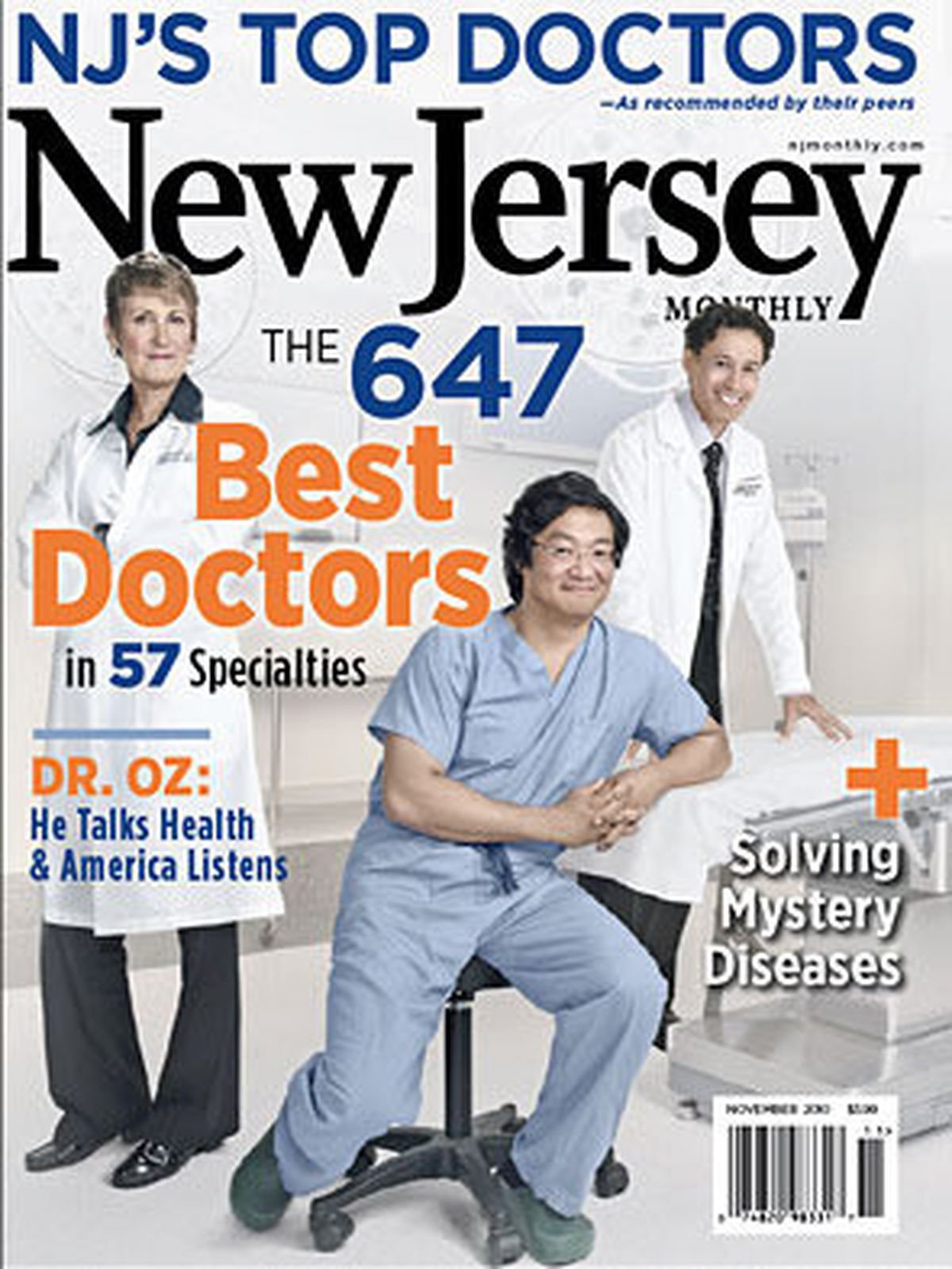 New Jersey's Top Doctors award for Dr. DiBernardo